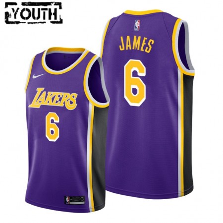 Maillot Basket Los Angeles Lakers LeBron James 6 Nike 2021-22 Statement Edition Swingman - Enfant